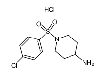 1-(4-chlorophenyl)sulfonylpiperidin-4-amine,hydrochloride 442133-57-5