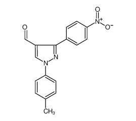 3-(4-NITROPHENYL)-1-P-TOLYL-1H-PYRAZOLE-4-CARBALDEHYDE 618098-92-3