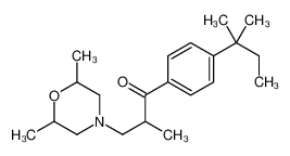 3-(2,6-dimethylmorpholin-4-yl)-2-methyl-1-[4-(2-methylbutan-2-yl)phenyl]propan-1-one 106614-69-1