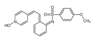 (NE)-N-[(6E)-6-[2-(1-hydroxypyridin-4-ylidene)ethylidene]cyclohexa-2,4-dien-1-ylidene]-4-methoxybenzenesulfonamide 173529-10-7