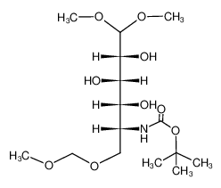 126441-77-8 5-(tert-butoxycarbonylamino)-5-deoxy-6-O-methoxymethyl-D-glucose dimethyl acetal