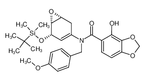 200182-33-8 N-((1R,5S,6R)-5-((tert-butyldimethylsilyl)oxy)-7-oxabicyclo[4.1.0]hept-3-en-3-yl)-4-hydroxy-N-(4-methoxybenzyl)benzo[d][1,3]dioxole-5-carboxamide