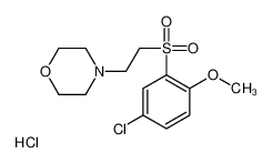 4-[2-[(5-氯-2-甲氧基苯基)磺酰基]乙基]-吗啉盐酸盐(1:1)