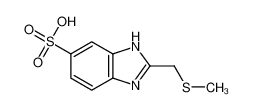 2-(methylsulfanylmethyl)-3H-benzimidazole-5-sulfonic acid 29490-03-7