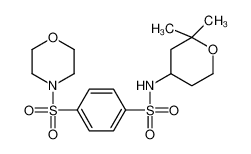 N-(2,2-dimethyloxan-4-yl)-4-morpholin-4-ylsulfonylbenzenesulfonamide