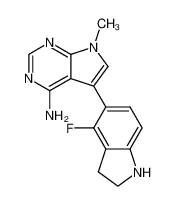 1337533-34-2 structure, C15H14FN5