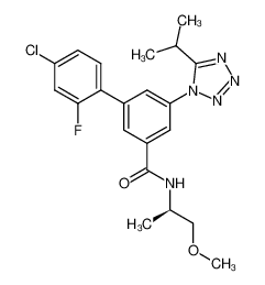 1000585-75-0 structure, C21H23ClFN5O2