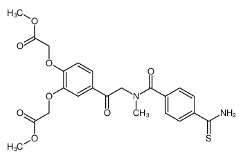 (2-Methoxycarbonylmethoxy-5-{2-[methyl-(4-thiocarbamoyl-benzoyl)-amino]-acetyl}-phenoxy)-acetic acid methyl ester