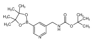 tert-butyl N-[[5-(4,4,5,5-tetramethyl-1,3,2-dioxaborolan-2-yl)pyridin-3-yl]methyl]carbamate 1257554-93-0