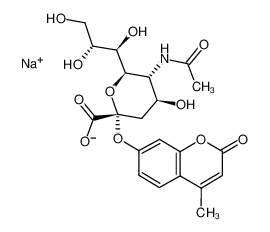 N-乙酰基-2-O-(4-甲基-2-氧代-2H-1-苯并吡喃-7-基)-alpha-神经氨酸一钠盐