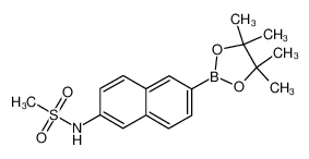 N-[6-(4,4,5,5-四甲基-1,3,2-二氧硼杂环戊烷-2-基)萘-2-基]甲烷磺酰胺