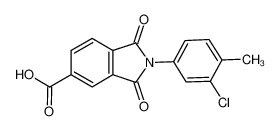 2-(3-Chloro-4-methylphenyl)-1,3-dioxoisoindoline-5-carboxylic acid 313260-37-6