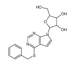 16754-85-1 2-(4-benzylsulfanylpyrrolo[2,3-d]pyrimidin-7-yl)-5-(hydroxymethyl)oxolane-3,4-diol