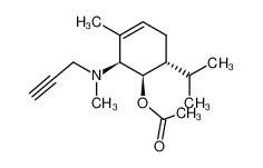 242130-28-5 (+)-(1S,5R,6S)-N-(6-acetoxy-5-isopropyl-2-methyl-cyclohex-2-enyl)-N-methyl-N-(2-prop-2-ynyl)-amine