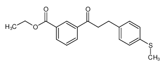 乙基3-{3-[4-(甲硫基)苯基]丙酰}苯甲酸酯