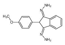 [3-hydrazinylidene-2-(4-methoxyphenyl)inden-1-ylidene]hydrazine 62325-62-6