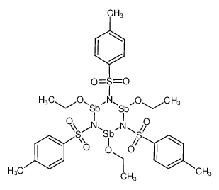 80920-08-7 structure, C27H36N3O9S3Sb3