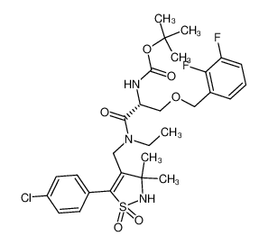 872414-00-1 structure, C29H36ClF2N3O6S