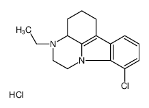 1,10-Trimethylene-2-ethyl-6-chloro-1,2,3,4-tetrahydropyrazino(1,2-a)indole hydrochloride 76061-82-0