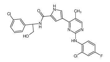 896720-20-0 structure, C24H20Cl2FN5O2