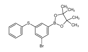 2-(3-bromo-5-phenylsulfanylphenyl)-4,4,5,5-tetramethyl-1,3,2-dioxaborolane 942069-55-8