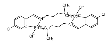 422311-75-9 structure, C24H34Cl4N4Pd2++++