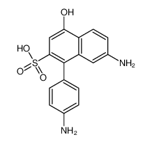 7-amino-1-(4-aminophenyl)-4-hydroxynaphthalene-2-sulfonic acid 71412-07-2