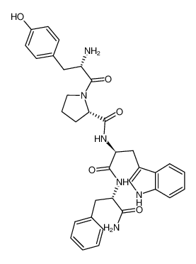 (2S)-1-[(2S)-2-amino-3-(4-hydroxyphenyl)propanoyl]-N-[(2S)-1-[[(2S)-1-amino-1-oxo-3-phenylpropan-2-yl]amino]-3-(1H-indol-3-yl)-1-oxopropan-2-yl]pyrrolidine-2-carboxamide 189388-22-5