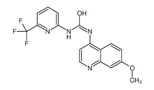 1-(7-Methoxy-4-quinolinyl)-3-[6-(trifluoromethyl)-2-pyridinyl]ure<wbr
