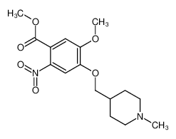 906565-53-5 spectrum, methyl 5-methoxy-4-(1-methylpiperidin-4-ylmethoxy)-2-nitrobenzoate