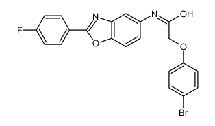 2-(4-bromophenoxy)-N-[2-(4-fluorophenyl)-1,3-benzoxazol-5-yl]acetamide