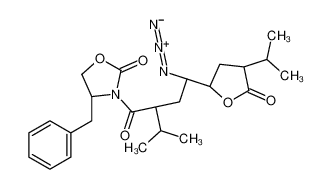 2S-[2[1(R*),2R*,4R*],4]]-3-[4-叠氮-2-异丙基-1-氧代-4-[四氢-4-异丙基-5-氧代-2-呋喃基]丁基]-4-苄基-2-噁唑烷酮