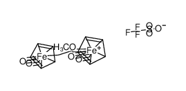 111582-10-6 spectrum, {(η5-Cp)iron(carbonyl)2CH2C(OMe)(carbonyl)2iron(η5-Cp)}(TfO)