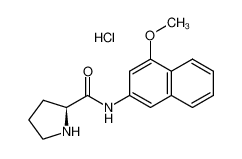 (2S)-N-(4-methoxynaphthalen-2-yl)pyrrolidine-2-carboxamide,hydrochloride 100930-07-2