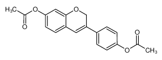 [4-(7-acetyloxy-2H-chromen-3-yl)phenyl] acetate 81267-66-5