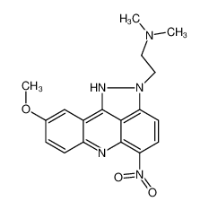 9-methoxy-N,N-dimethyl-5-nitropyrazolo[3,4,5-kl]acridine-2(6H)-ethanamine 99008-57-8