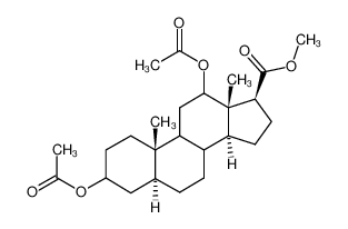 (5S,10S,13S,14S,17S)-17-(methoxycarbonyl)-10,13-dimethylhexadecahydro-1H-cyclopenta[a]phenanthrene-3,12-diyl diacetate 55146-76-4