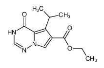 Ethyl 4-hydroxy-5-isopropylpyrrolo[1,2-f][1,2,4]triazine-6-carboxylate 651744-40-0