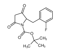 tert-butyl (2S)-2-[(2-fluorophenyl)methyl]-3,5-dioxopyrrolidine-1-carboxylate 1313710-28-9