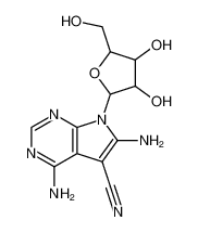 57071-61-1 spectrum, 4,6-diamino-7-[3,4-dihydroxy-5-(hydroxymethyl)oxolan-2-yl]pyrrolo[2,3-d]pyrimidine-5-carbonitrile