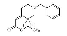 Ethyl (2E)-(1-benzyl-3,3-difluoro-4-piperidinylidene)acetate