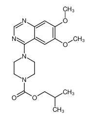 2-methylpropyl 4-(6,7-dimethoxyquinazolin-4-yl)piperazine-1-carboxylate 21560-58-7