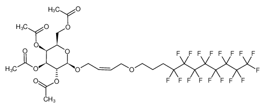 908833-76-1 structure, C29H31F17O11