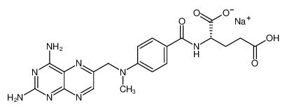 7532-04-9 structure, C20H21N8NaO5