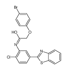 N-[5-(1,3-benzothiazol-2-yl)-2-chlorophenyl]-2-(4-bromophenoxy)acetamide