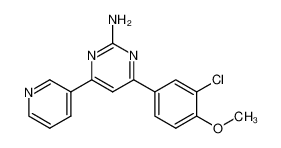 881194-26-9 4-(3-chloro-4-methoxy-phenyl)-6-pyridin-3-yl-pyrimidin-2-ylamine