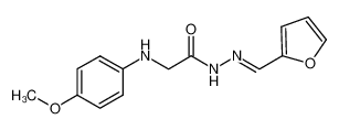 N'-(furan-3-ylmethylene)-2-(4-methoxyphenylamino)acetohydrazide 303083-30-9