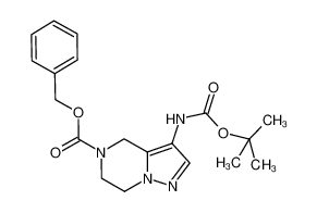 benzyl 3-((tert-butoxycarbonyl)amino)-6,7-dihydropyrazolo[1,5-a]pyrazine-5(4H)-carboxylate 1373028-73-9