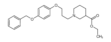 ethyl 1-[3-(4-phenylmethoxyphenoxy)propyl]piperidine-3-carboxylate 937602-25-0