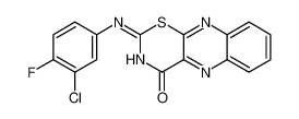 2-(3-chloro-4-fluoroanilino)-[1,3]thiazino[5,6-b]quinoxalin-4-one